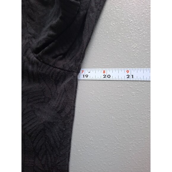 Additions by Chicos Crochet Neckline Blouse Black Size M Boho Tunic Classic Chic - Picture 5 of 7